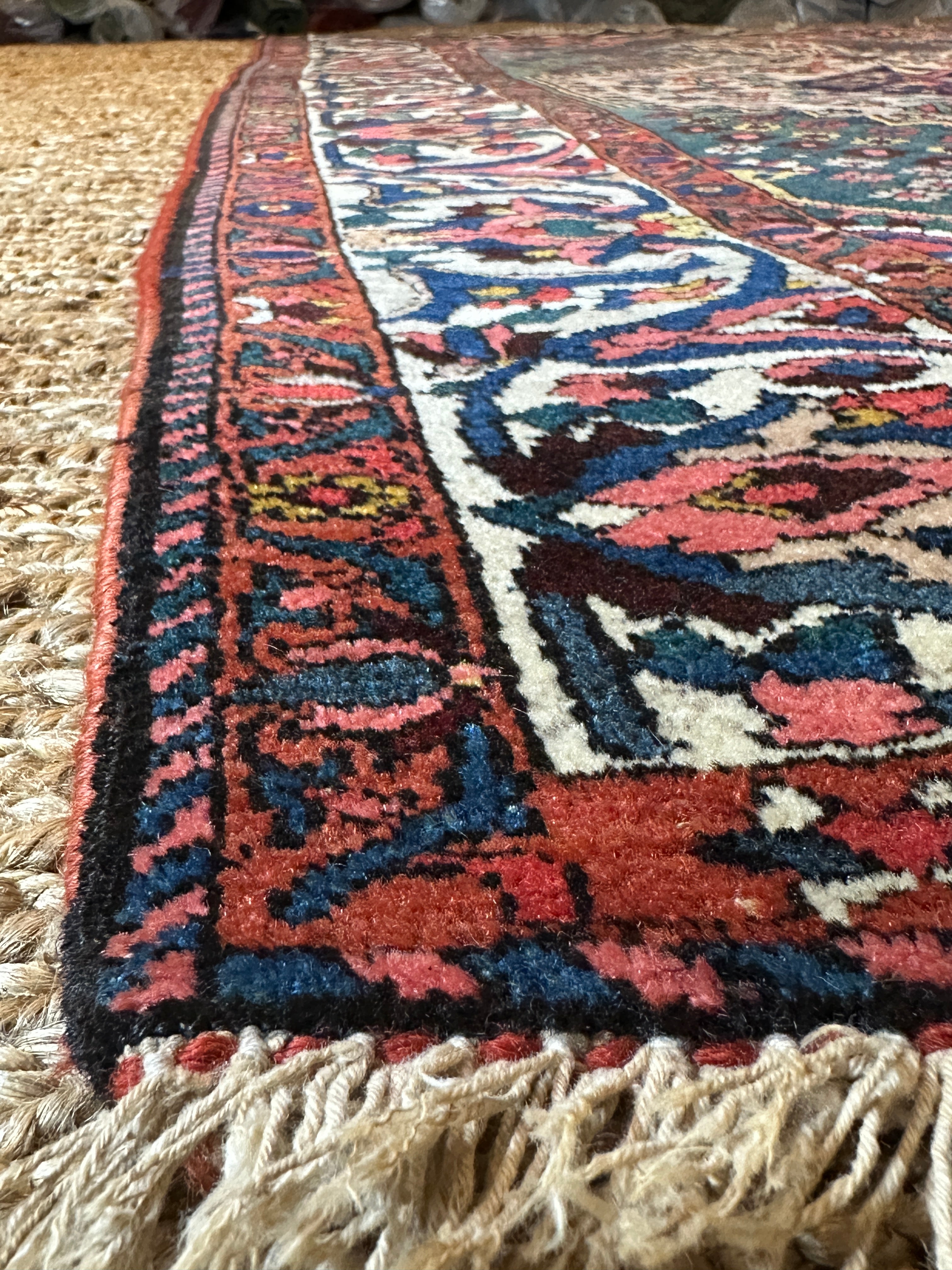 Antique 1920's West Persian Bakhtiari Rug 4.3x7