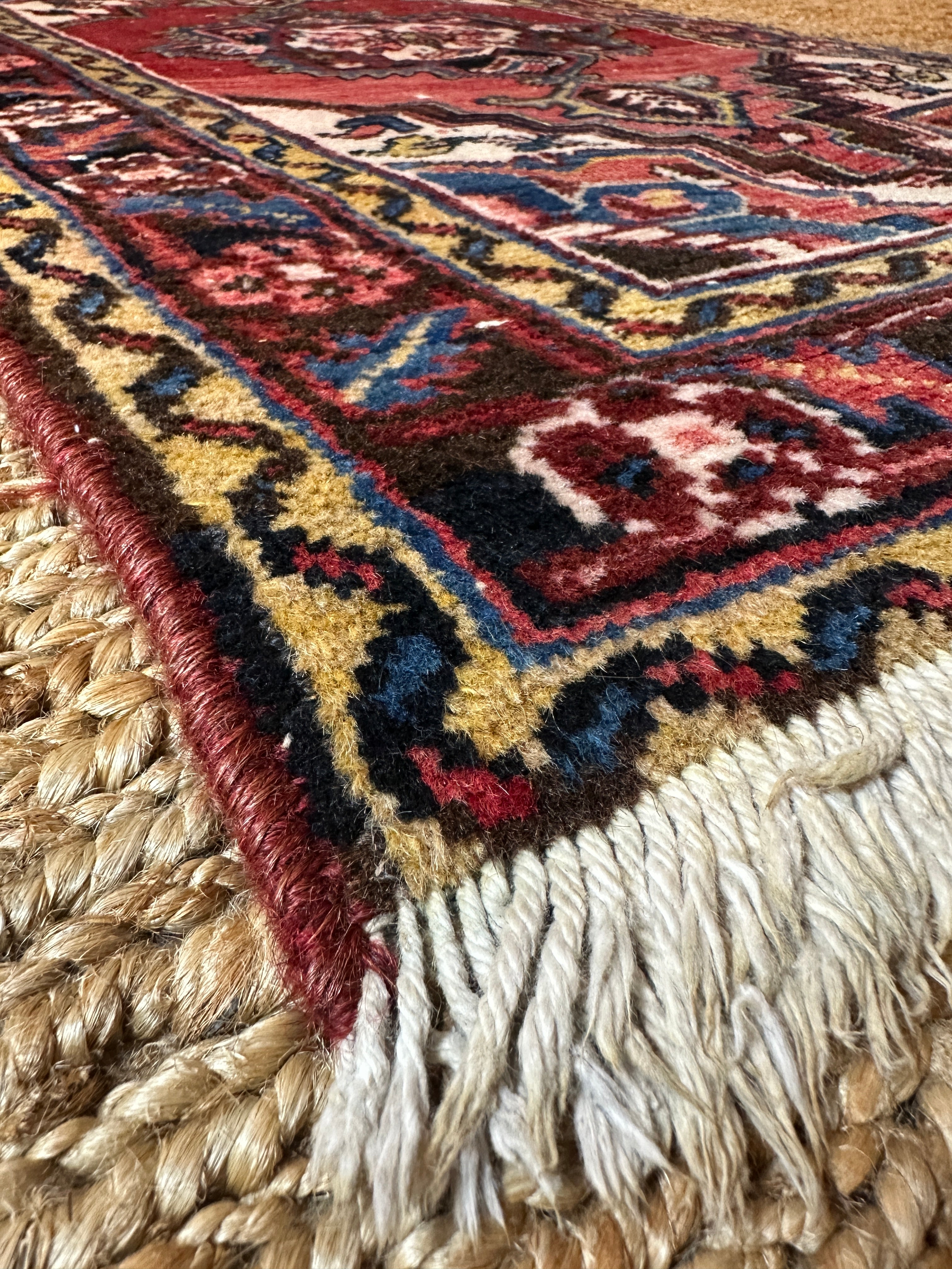 Antique Persian Heriz Rug 2.7x4.1