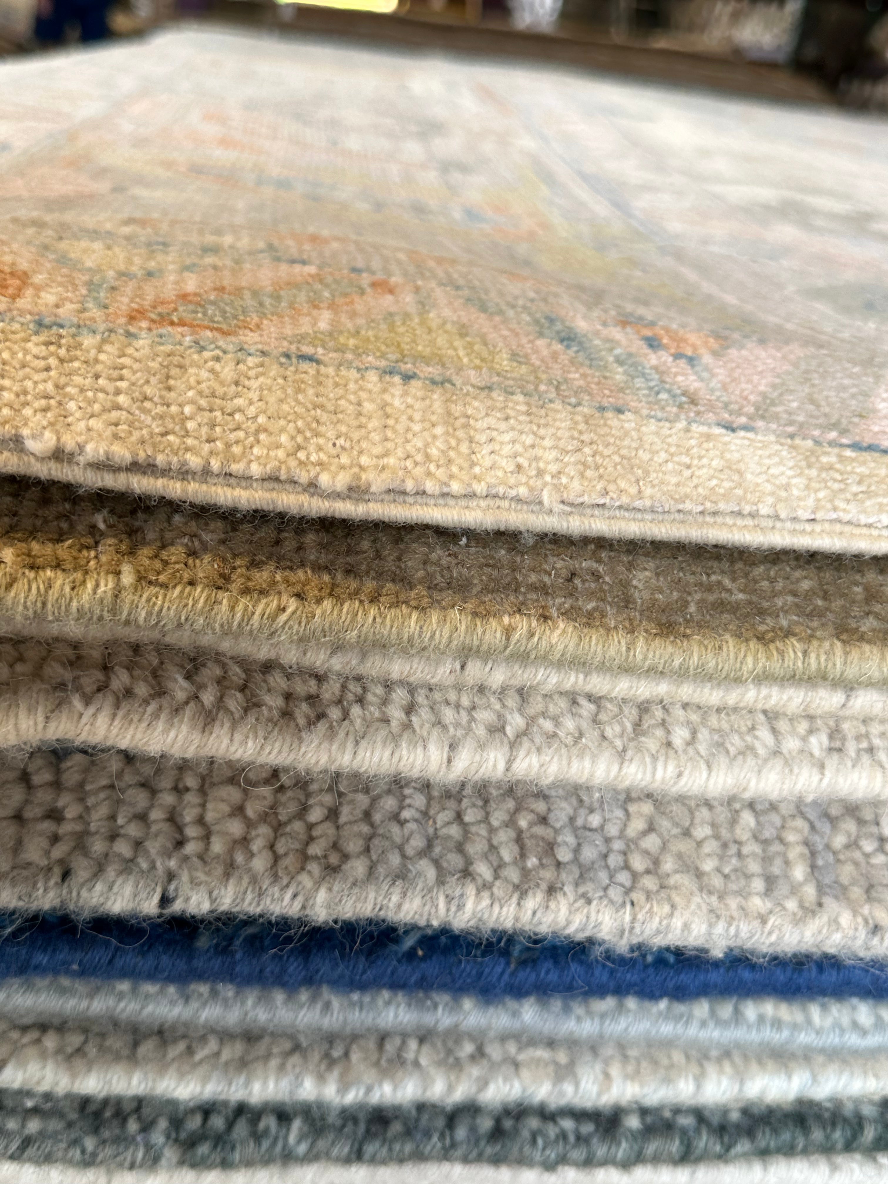 Joyce Glenn 10.4x13.7 Beige Multi Whitewashed Afghani Oushak