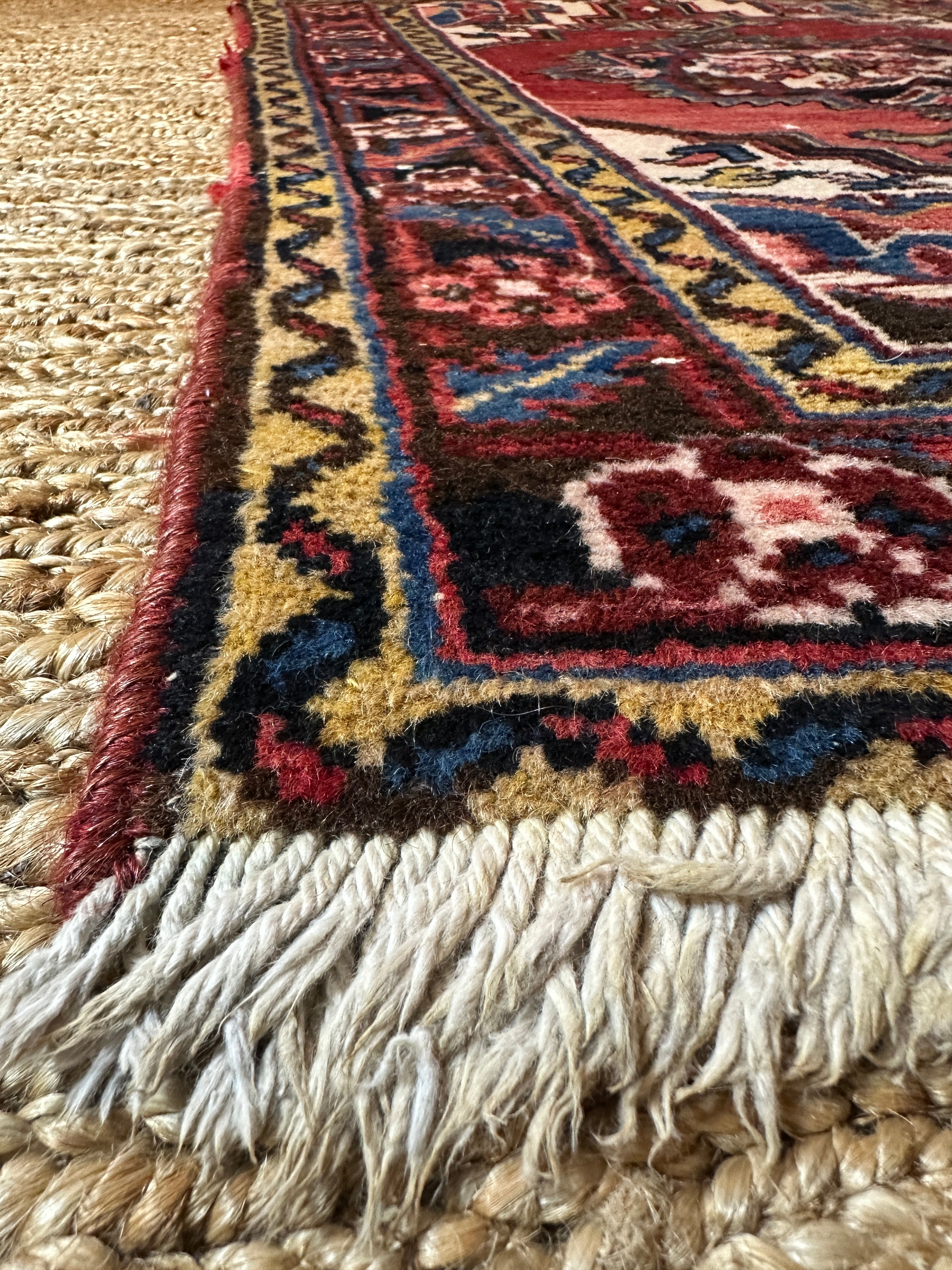 Antique Persian Heriz Rug 2.7x4.1