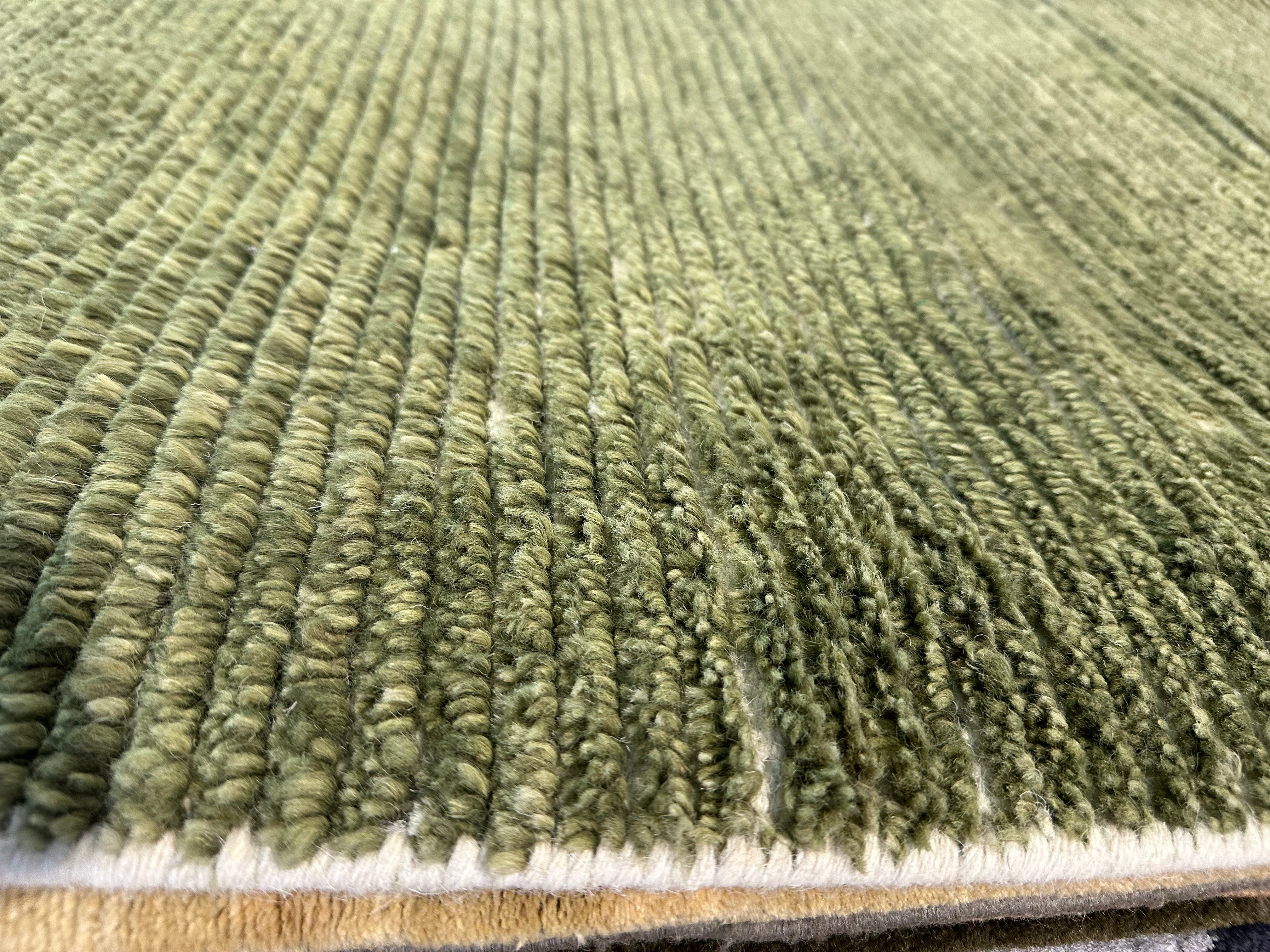 Jackson Mahomes 6x9.3 Green Berber Rug - CLEARANCE 30% off