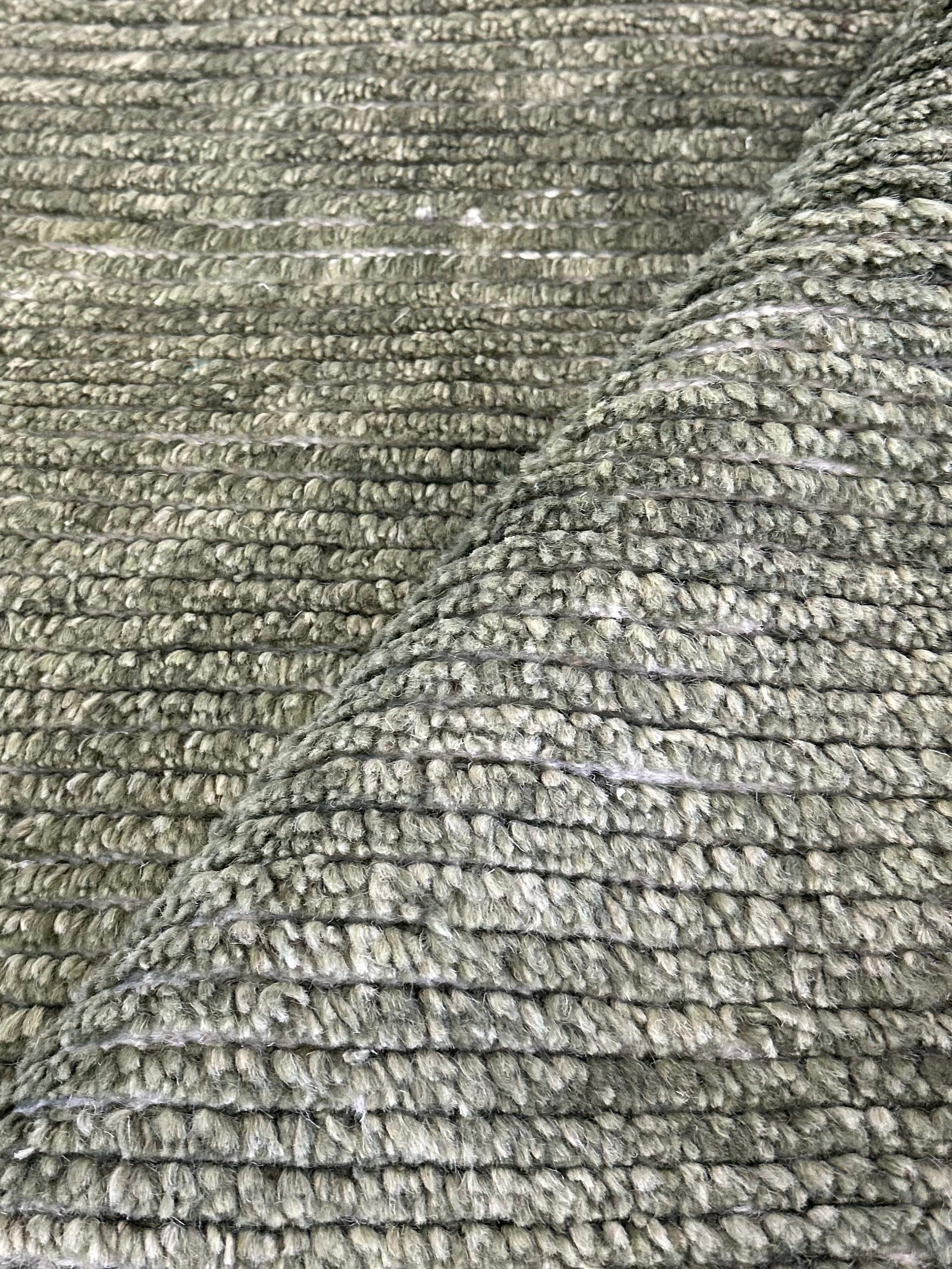 Jackson Mahomes 6x9.3 Green Berber Rug - CLEARANCE 30% off