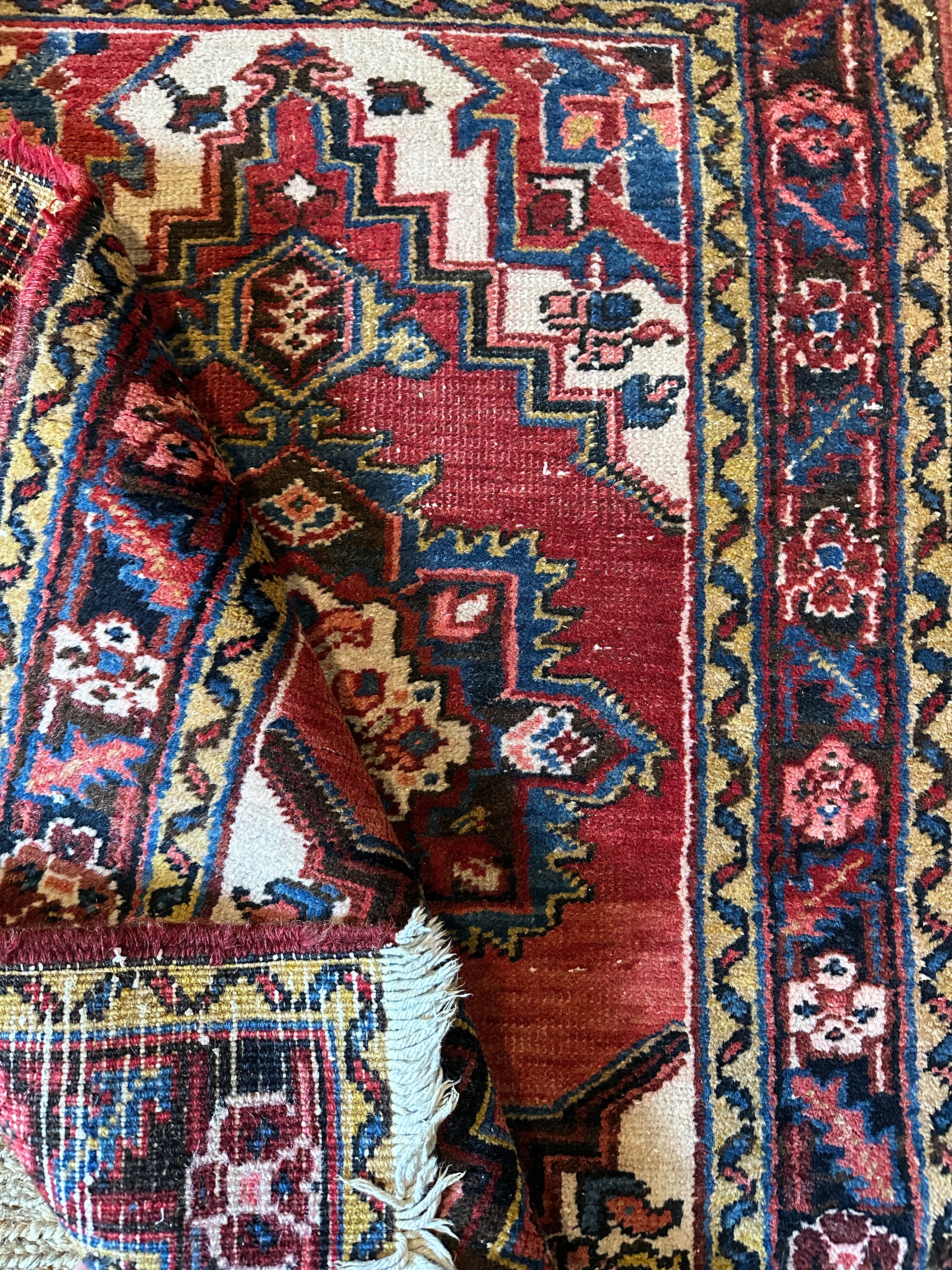 Antique Persian Heriz Rug 2.7x4.1