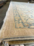 Nina 9.10x13.7 Beige Multi Whitewashed Afghani Oushak
