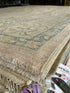 Nina 9.10x13.7 Beige Multi Whitewashed Afghani Oushak