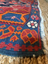 Antique Kord-Bijar Red and Blue Kilim 3.10x5.3