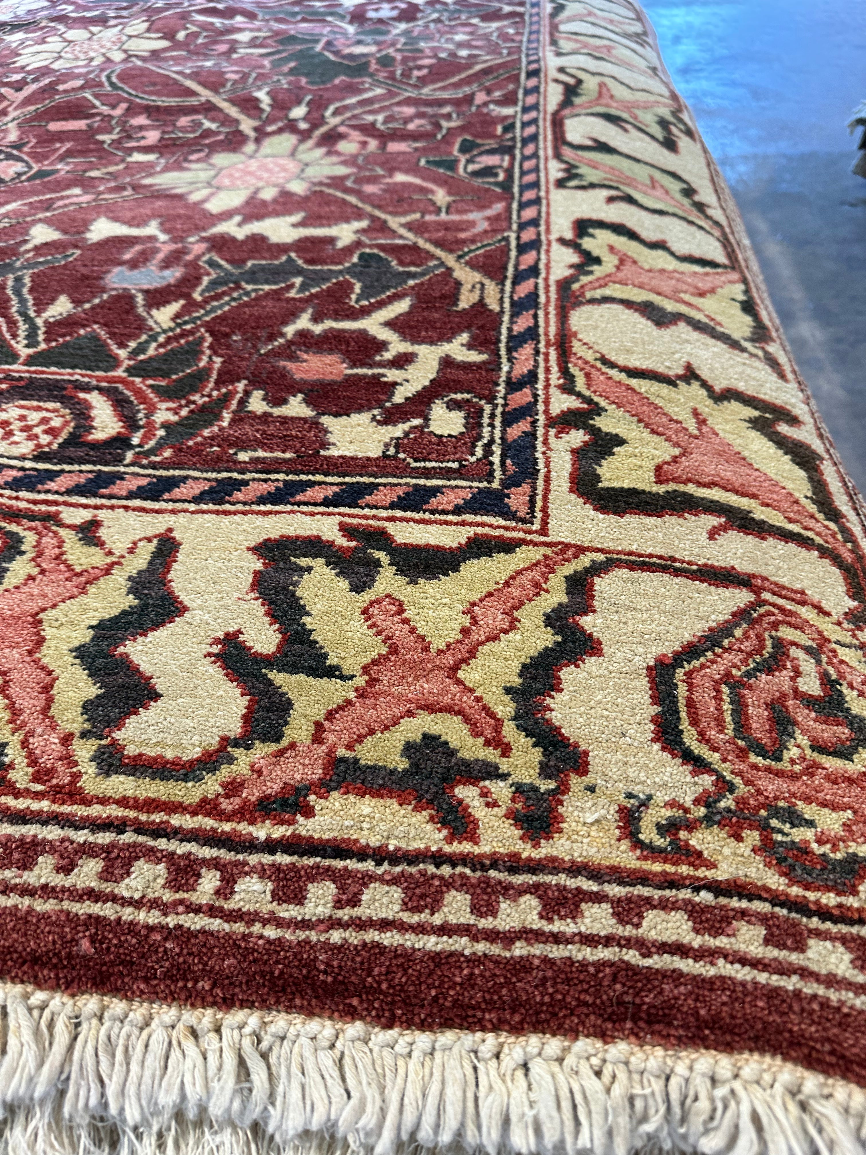 Katie Poole 6.3x9.1 Burgundy Agra Rug - CLEARANCE 30% off