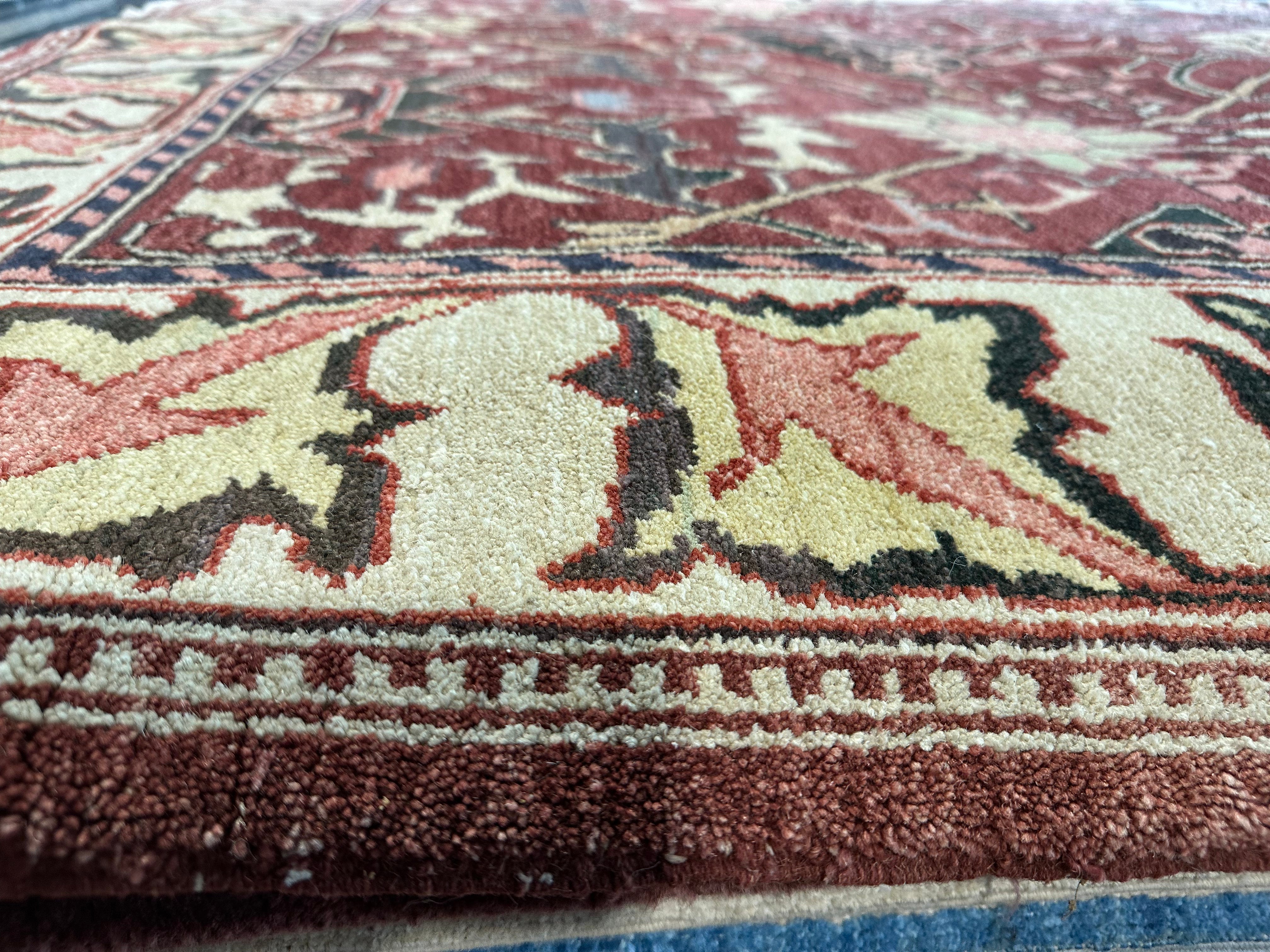 Katie Poole 6.3x9.1 Burgundy Agra Rug - CLEARANCE 30% off