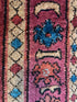 Antique West Persian Armenian Pink and Blue 4.3x6.1