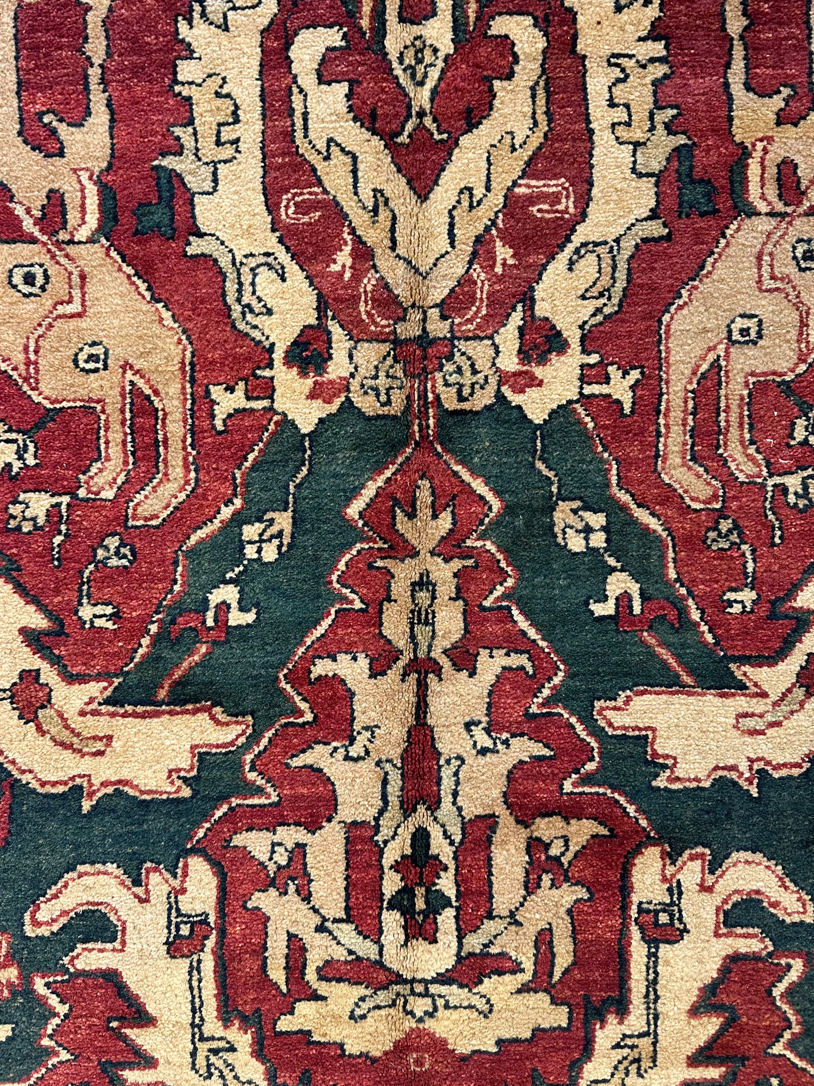 Liz Vandyke 6x9 Red Agra Rug - CLEARANCE 30% off