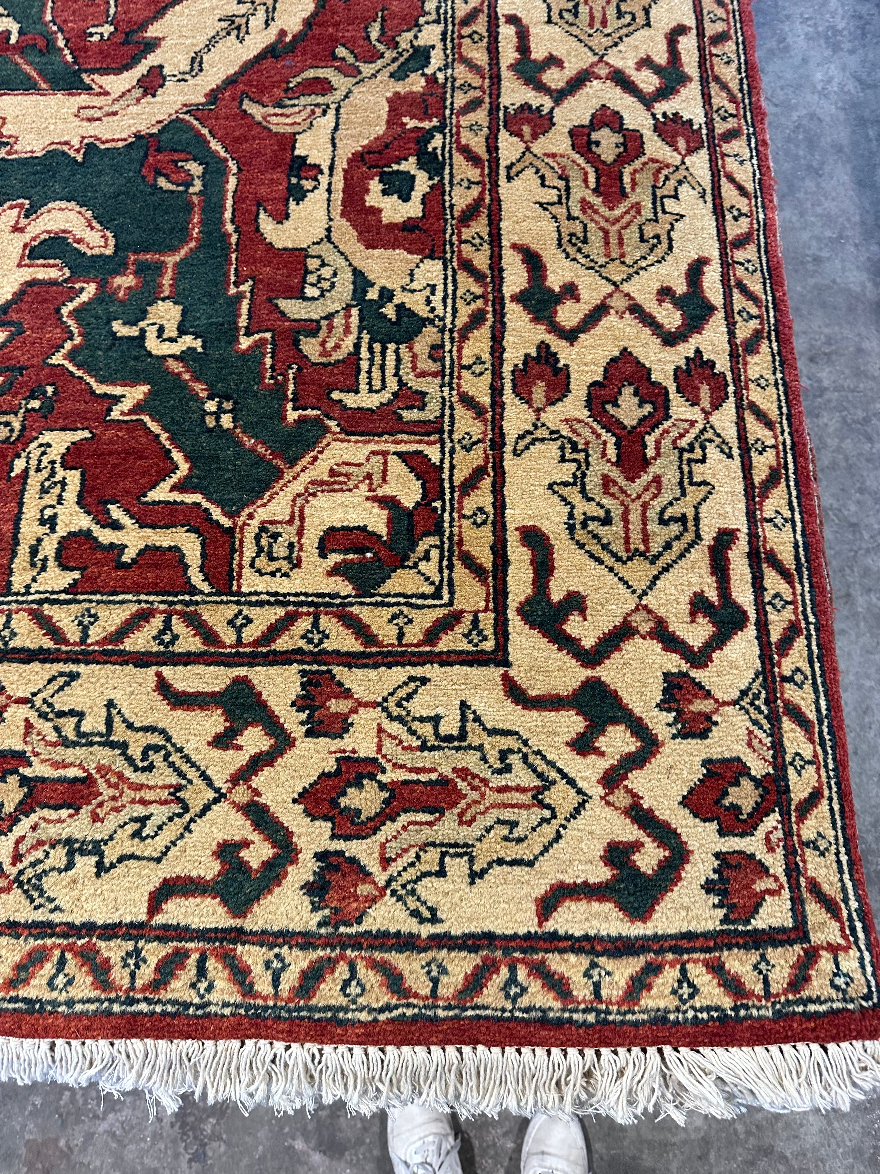 Liz Vandyke 6x9 Red Agra Rug - CLEARANCE 30% off