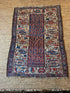 Antique Persian Kurdbakshaish Red and Blue Rug 4.1x5.7