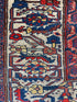 Antique Persian Kurdbakshaish Red and Blue Rug 4.1x5.7