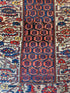 Antique Persian Kurdbakshaish Red and Blue Rug 4.1x5.7