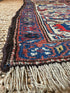 Antique Persian Kurdbakshaish Red and Blue Rug 4.1x5.7