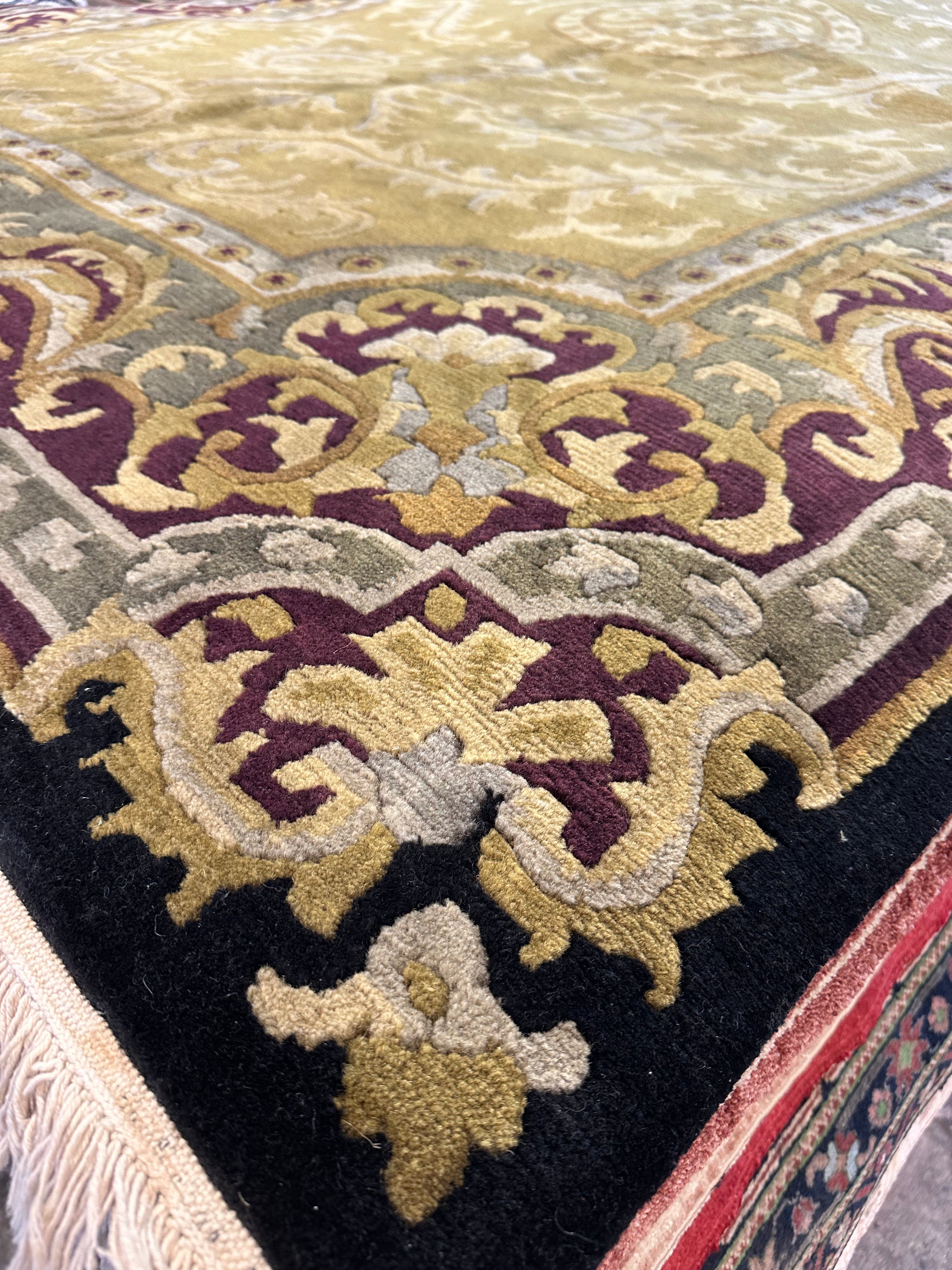 Kim Wolfe 6.2x8.9 Green Nepalese Rug - CLEARANCE 30% off