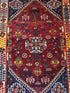 Antique Persian Tribal Red Rug 3.7x5.1