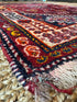 Antique Persian Tribal Red Rug 3.7x5.1