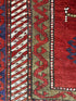 Antique Caucasian Kazak Red Rug 5.6x7