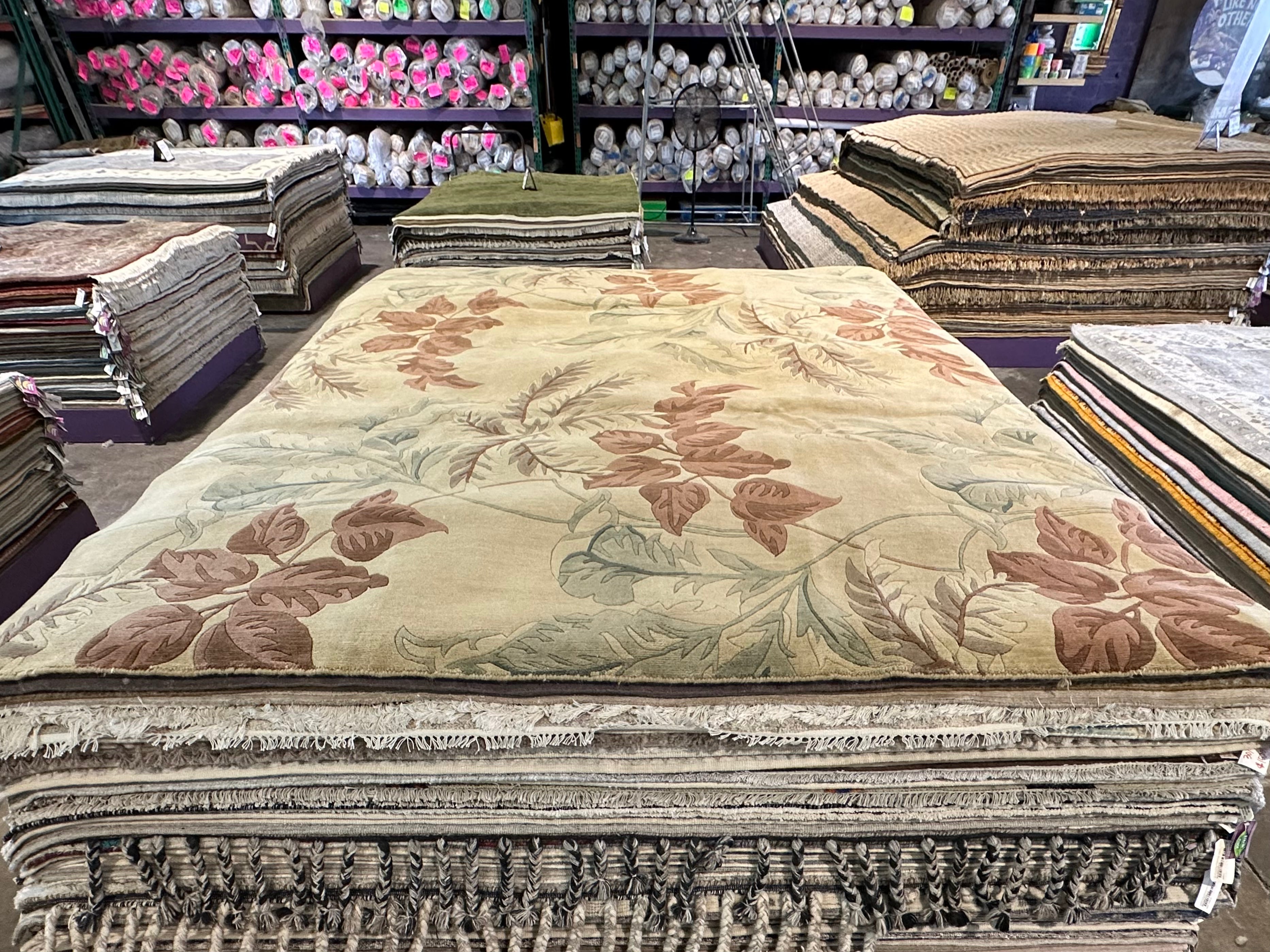 Lash Allen 9x11.9 Beige Himalaya Rug - CLEARANCE 30% off
