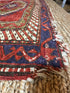 Antique Caucasian Kazak Red Rug 5.6x7