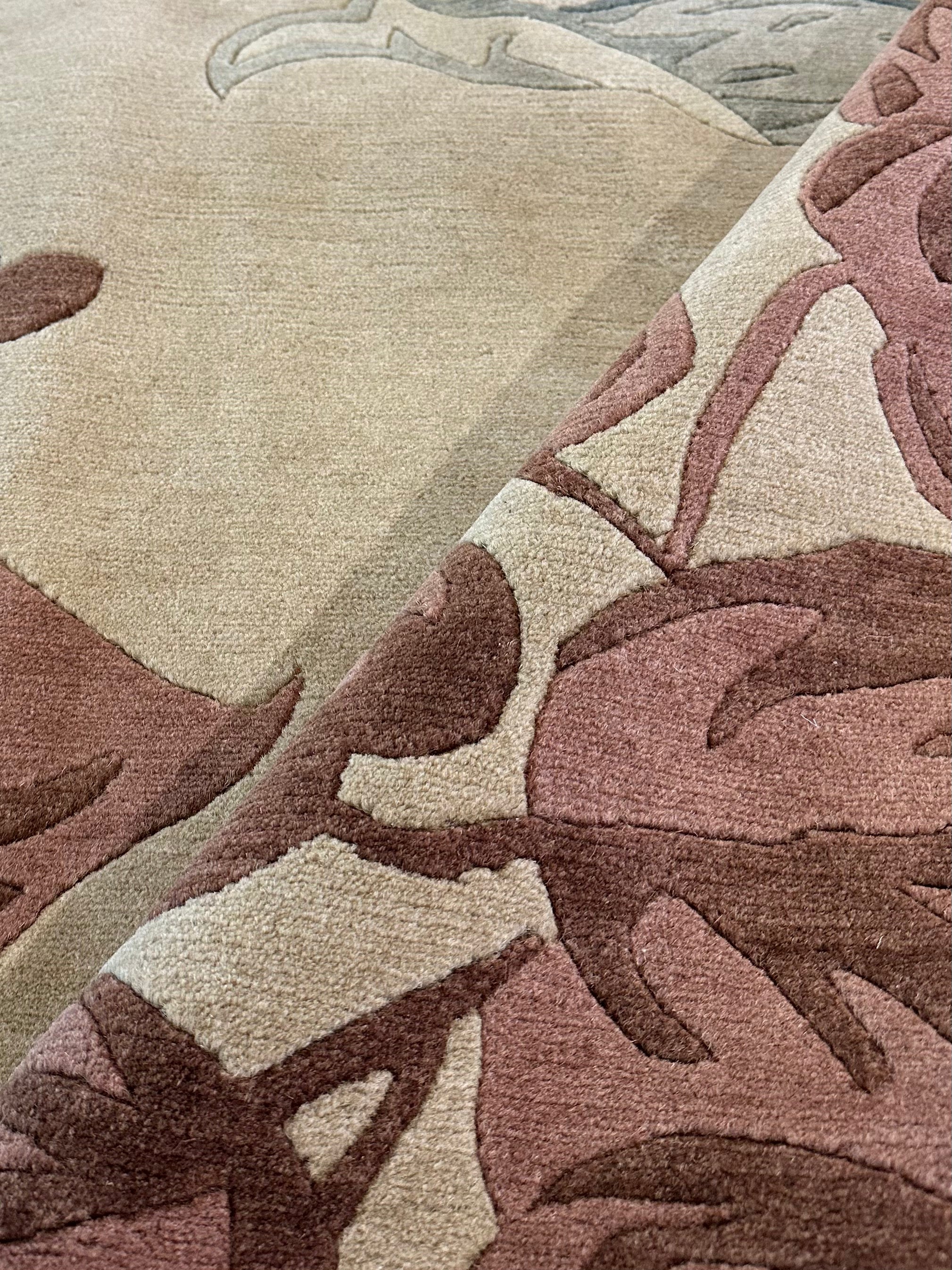 Lash Allen 9x11.9 Beige Himalaya Rug - CLEARANCE 30% off
