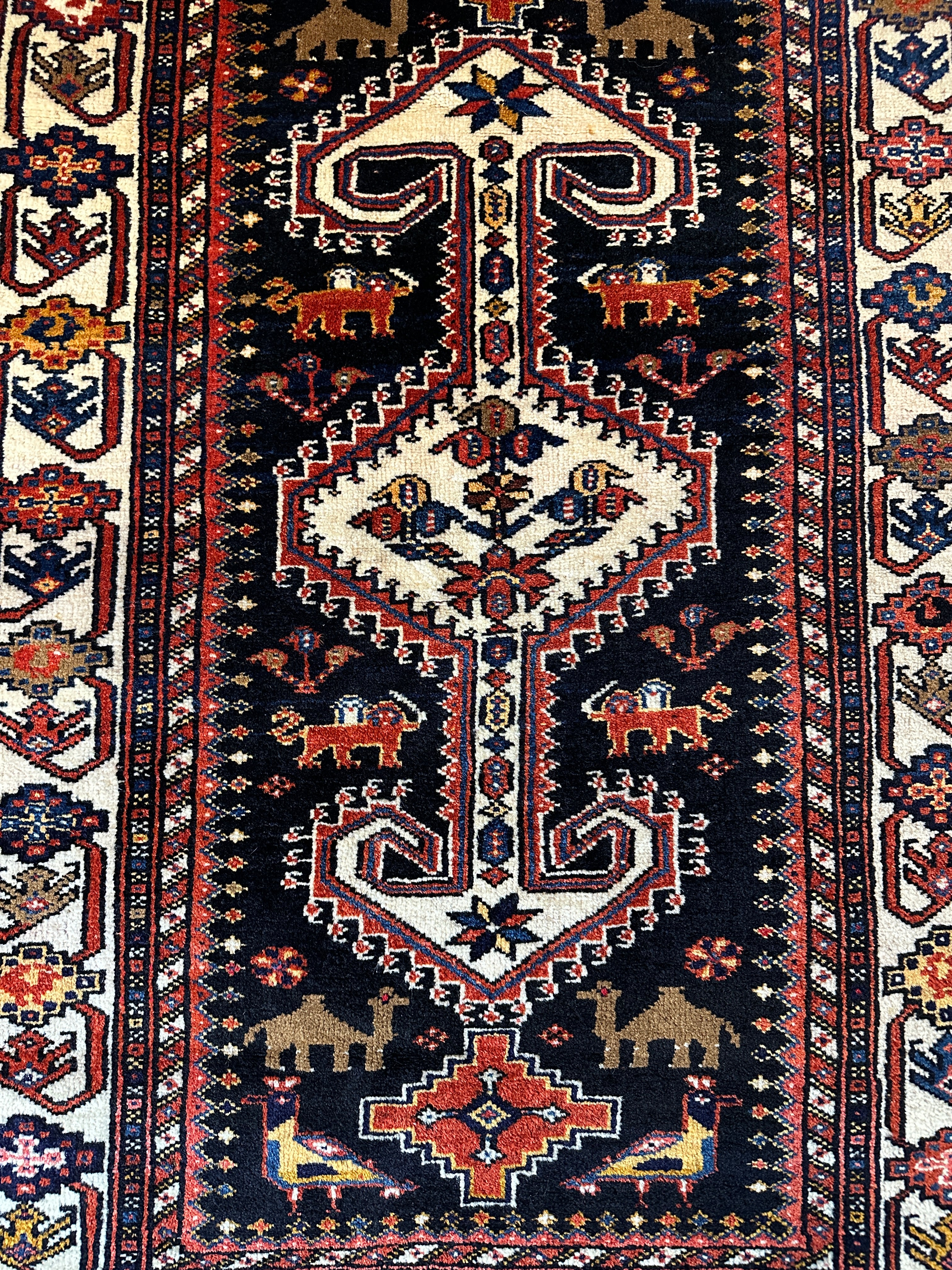 Antique West Persian Tribal Wedding Rug 3.5x5.4