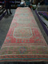 Sylvia Griffith 4.6x12 Red Hand-Knotted Vintage Turkish Oushak Runner