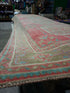 Sylvia Griffith 4.6x12 Red Hand-Knotted Vintage Turkish Oushak Runner