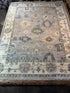 Scavullo 9x12 Grey and Ivory Hand-Knotted Oushak Rug