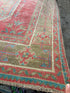 Sylvia Griffith 4.6x12 Red Hand-Knotted Vintage Turkish Oushak Runner