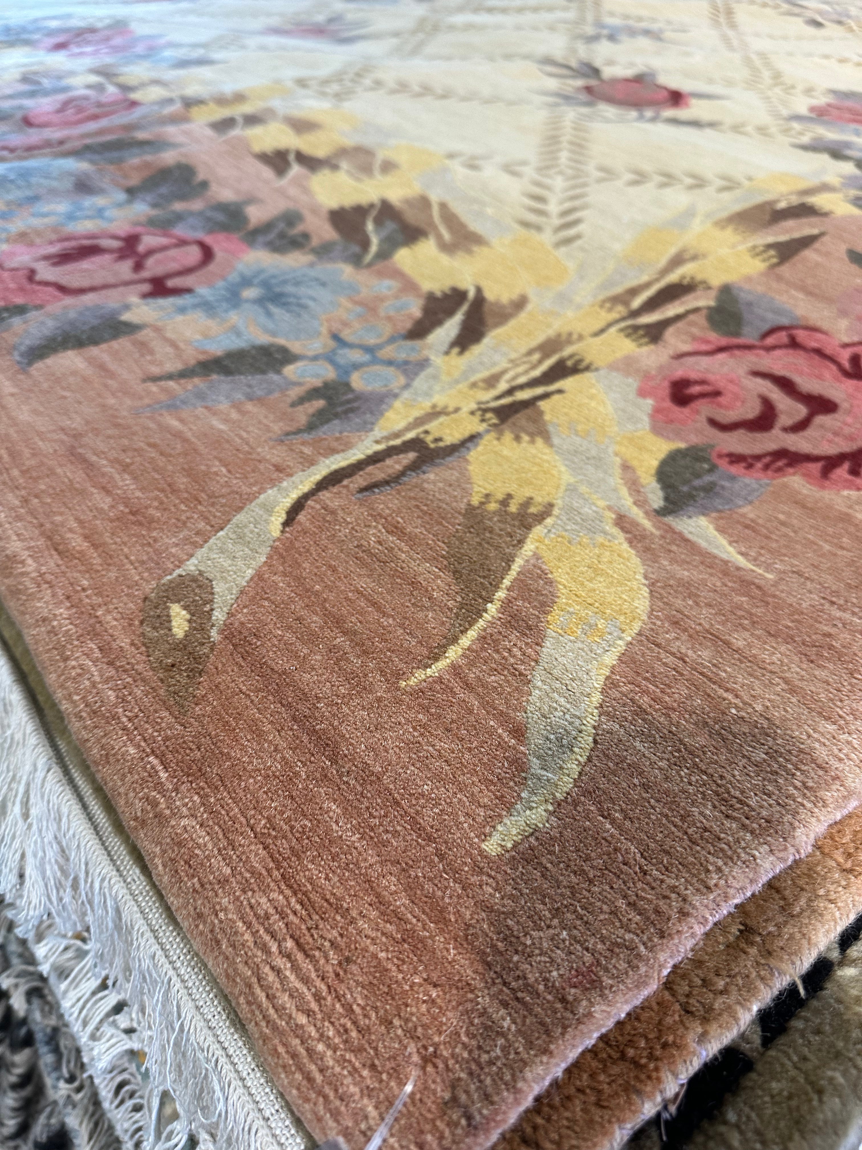 Seth Bolt 9.1x11.9 Yellow Nepalese Rug - CLEARANCE 30% off