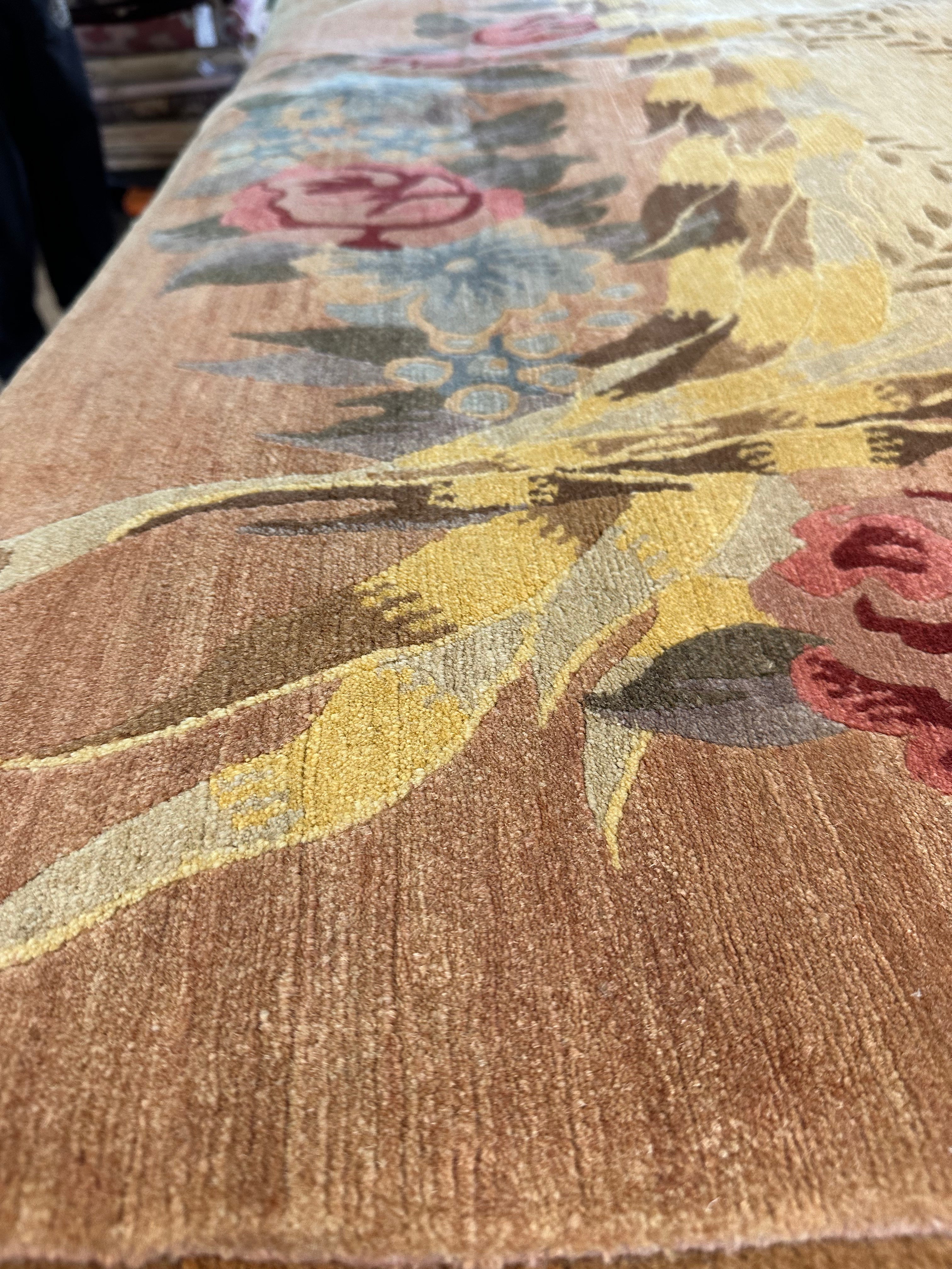 Seth Bolt 9.1x11.9 Yellow Nepalese Rug - CLEARANCE 30% off