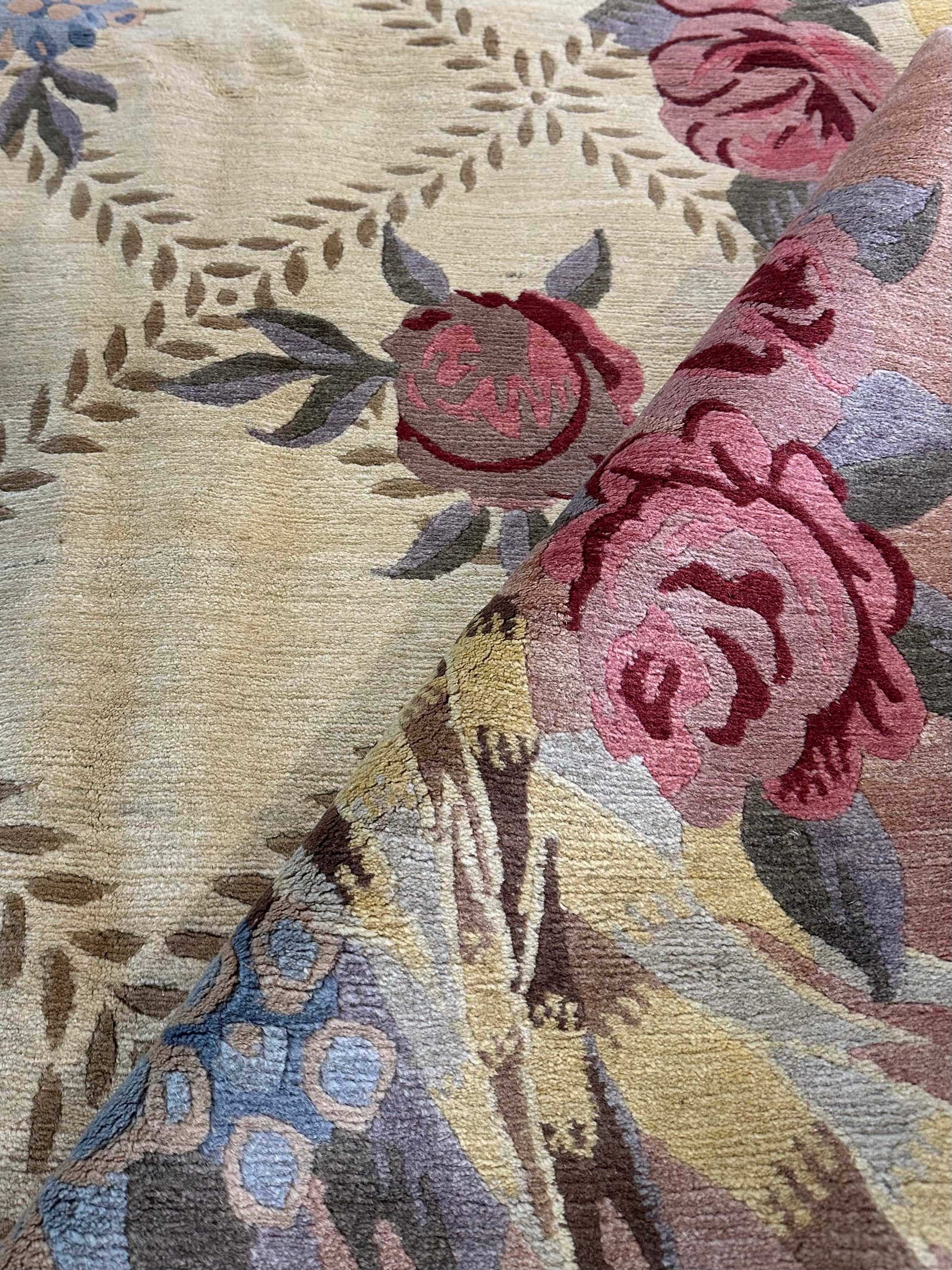 Seth Bolt 9.1x11.9 Yellow Nepalese Rug - CLEARANCE 30% off