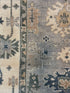 Scavullo 9x12 Grey and Ivory Hand-Knotted Oushak Rug