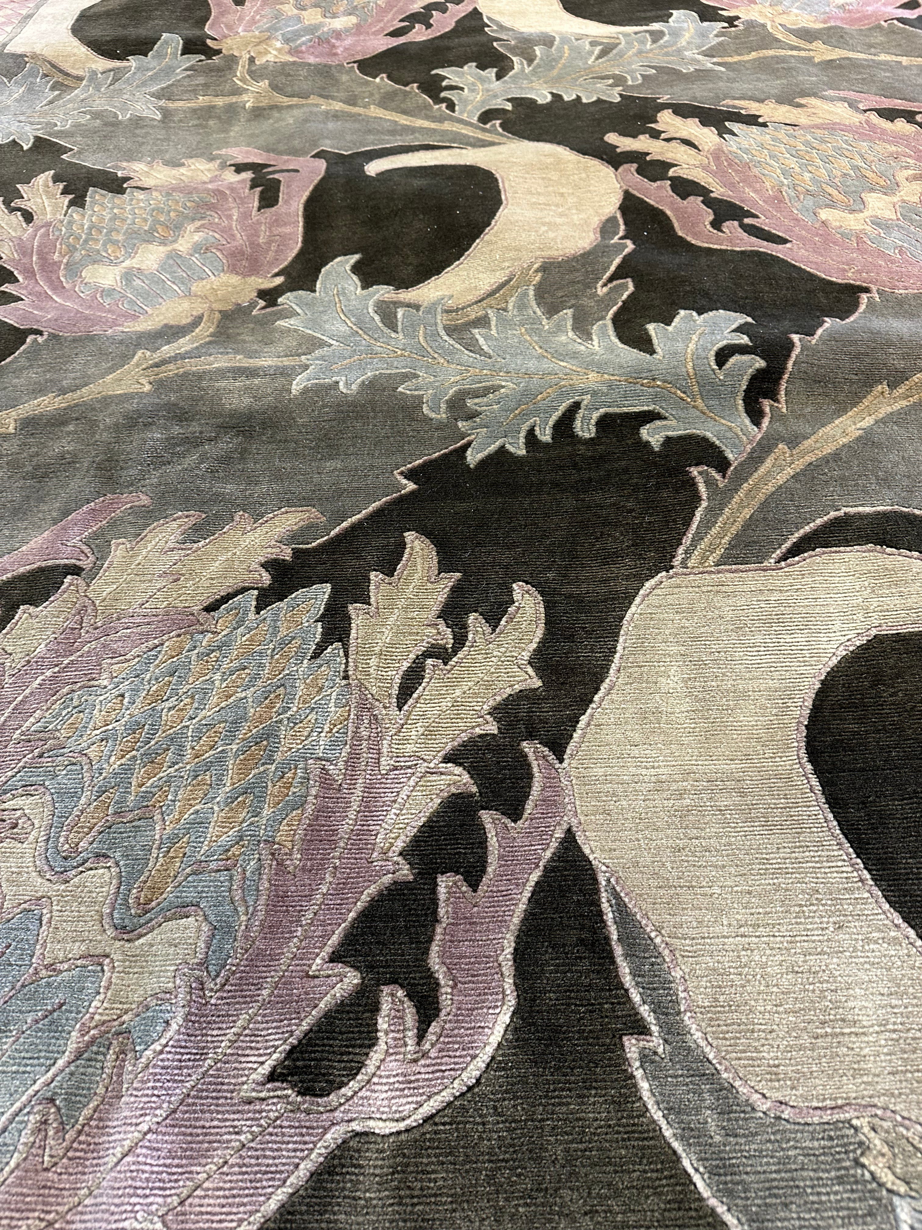 Chip Limehouse 8.8x11.7 Green Nepalese Rug - CLEARANCE 30% off