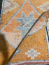 Angel Nugent 2.8x9.9 Orange Hand-Knotted Vintage Turkish Oushak Runner