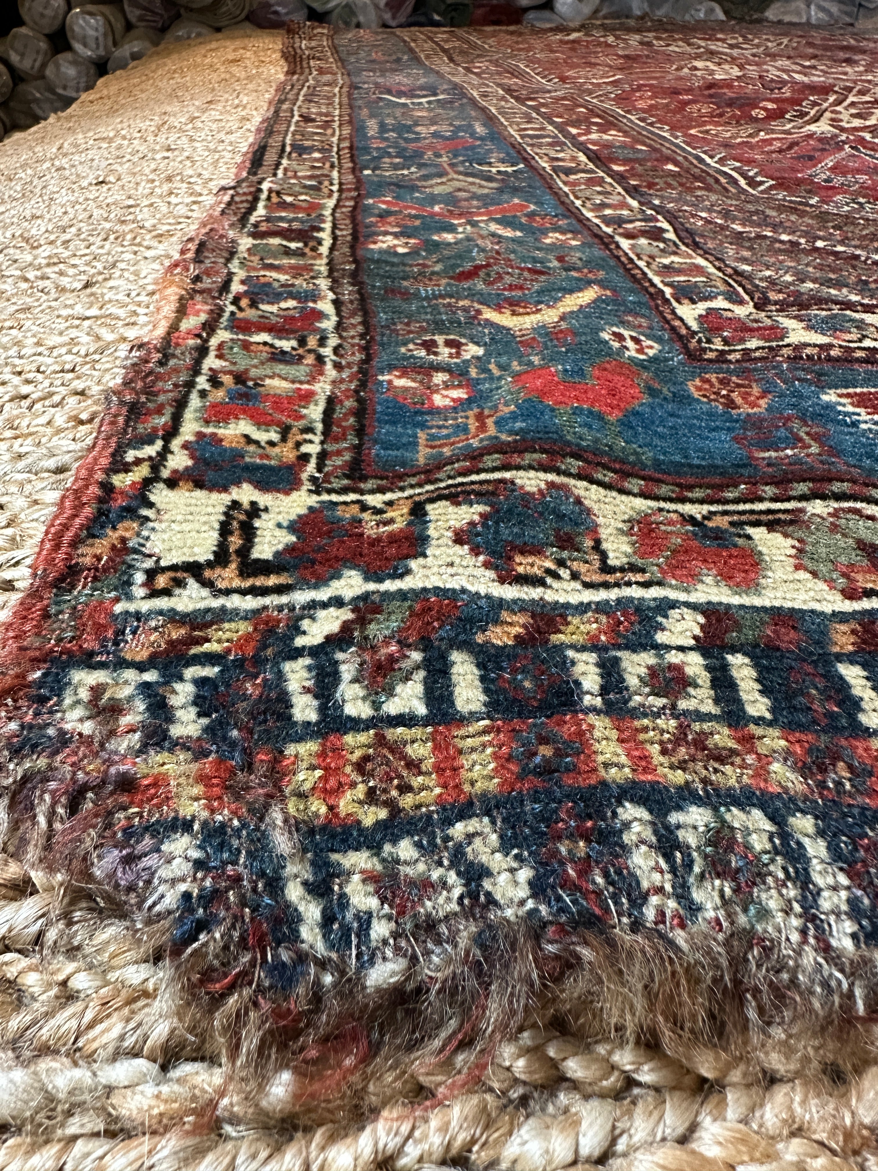 Antique SW Persian Tribal Khamseh Rug 5.2x8.11