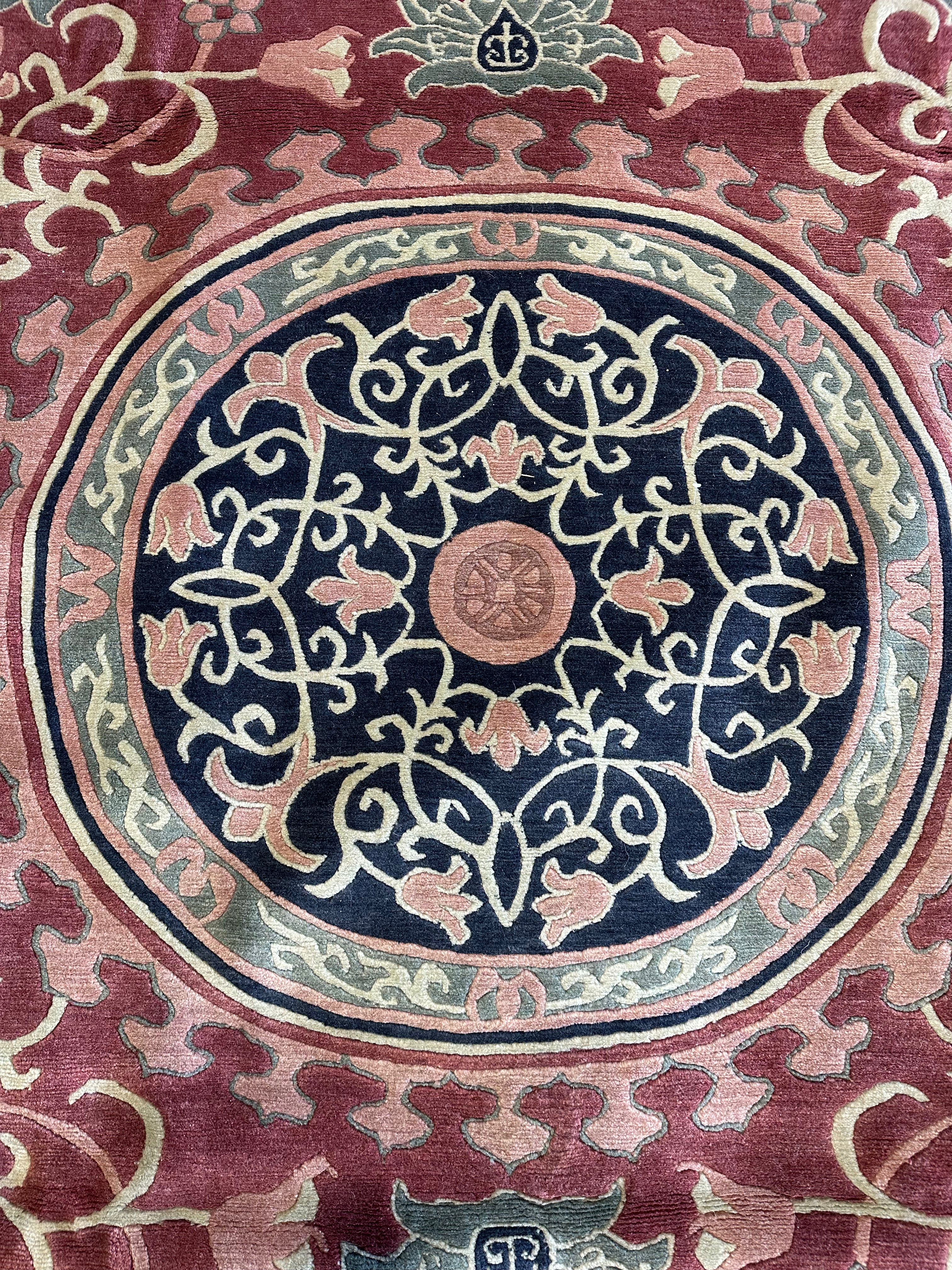 Arianna Landry 9.3x11.6 Burgundy Nepalese Rug - CLEARANCE 30% off