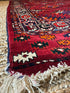 Antique Yomud Turkmen Tribal Tent Red Rug 4.3x6.1