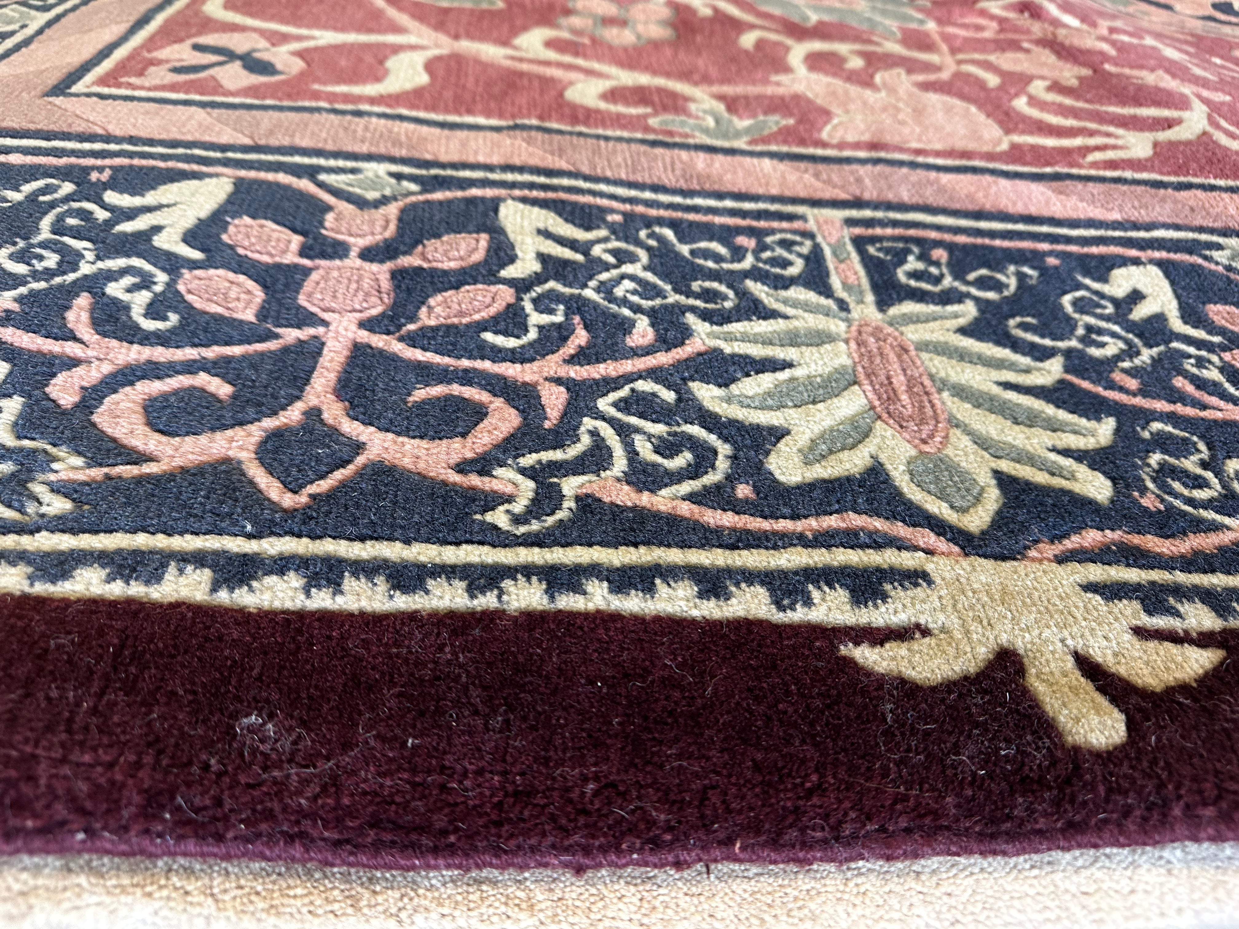 Arianna Landry 9.3x11.6 Burgundy Nepalese Rug - CLEARANCE 30% off