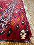 Antique Yomud Turkmen Tribal Tent Red Rug 4.3x6.1