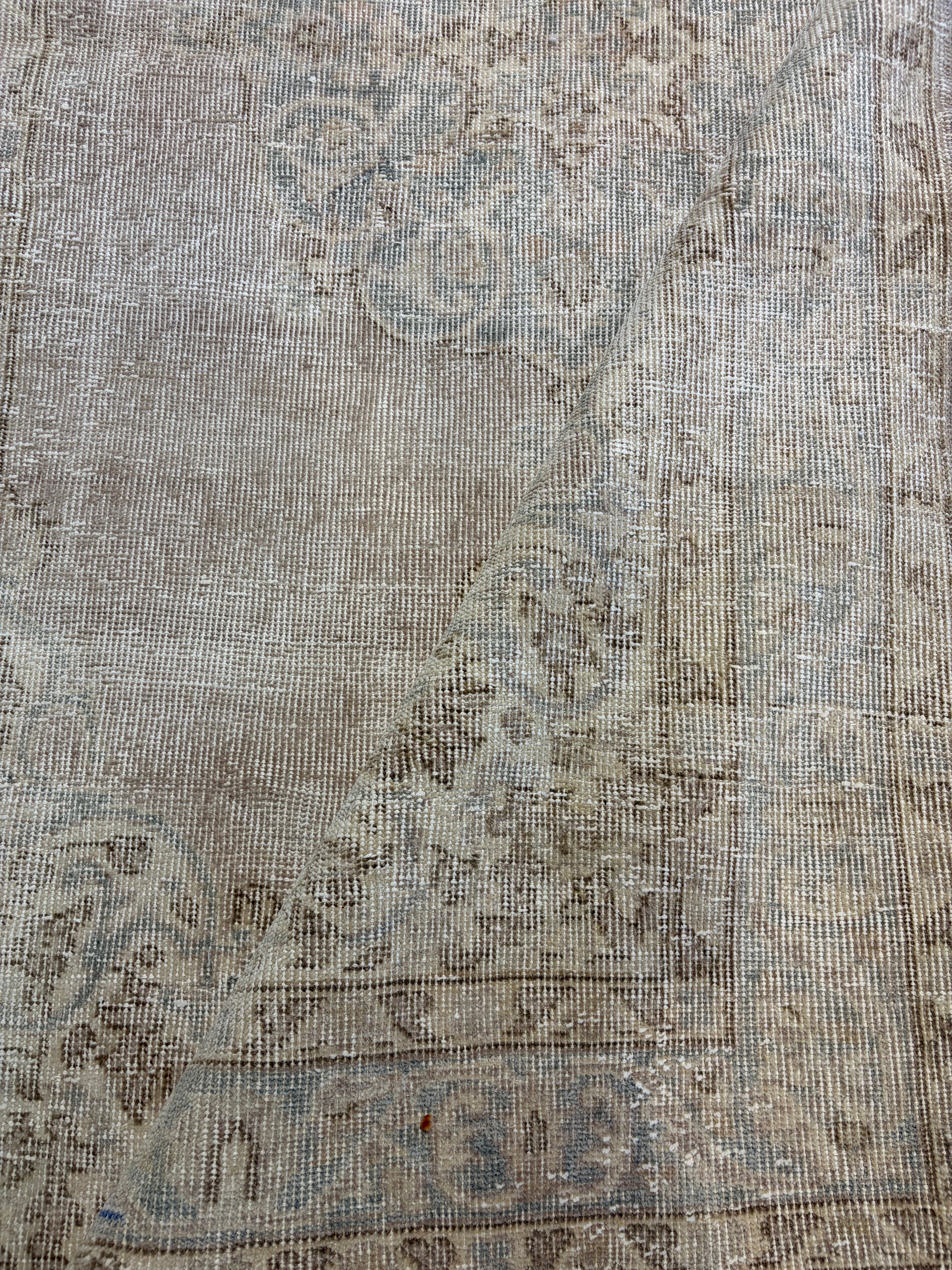 Summer Hightower 3.9x6.4 Light Brown  Hand-Knotted Vintage Turkish Oushak