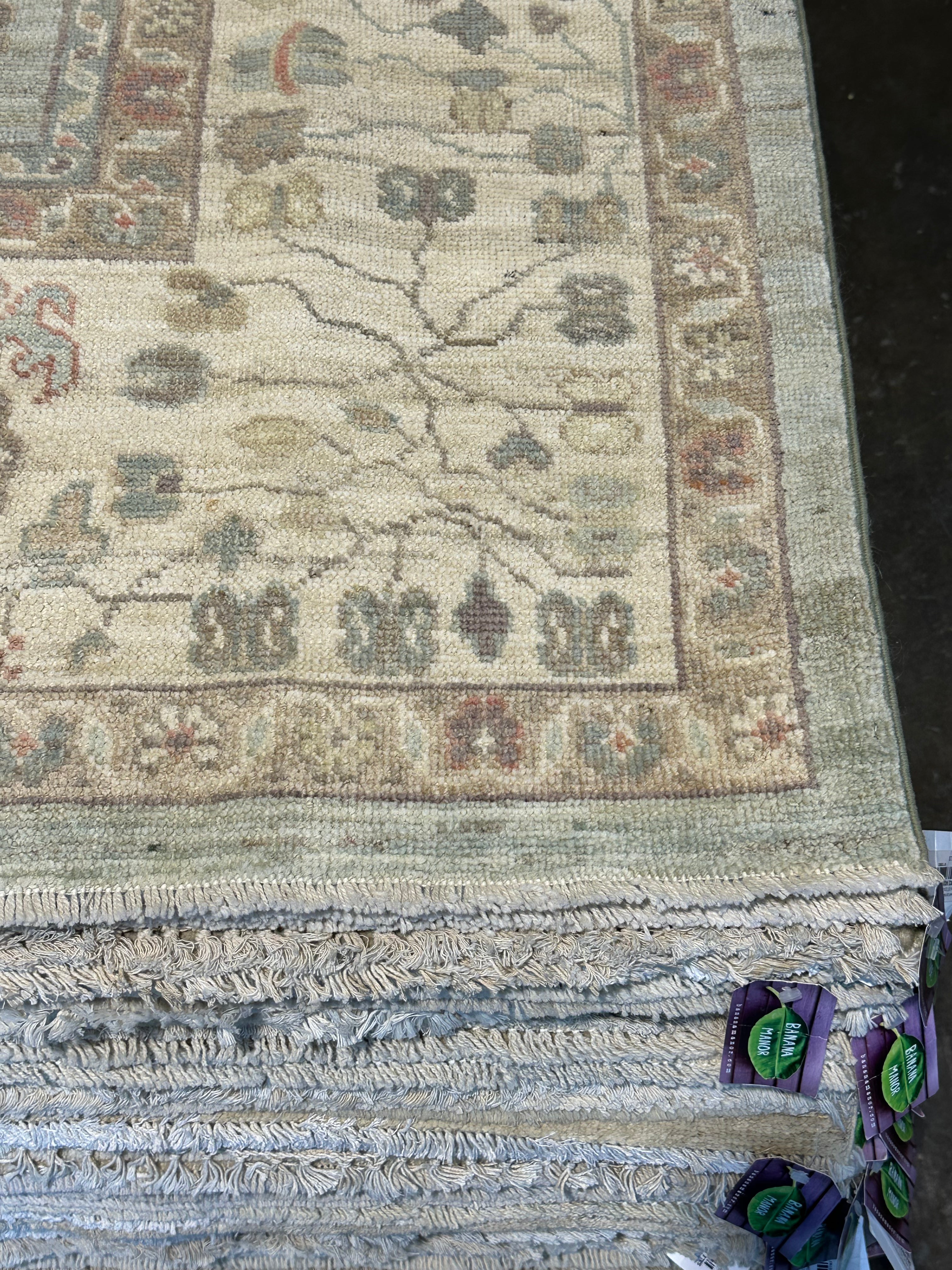 Callie 8.3x10 Blue Whitewashed Afghani Oushak