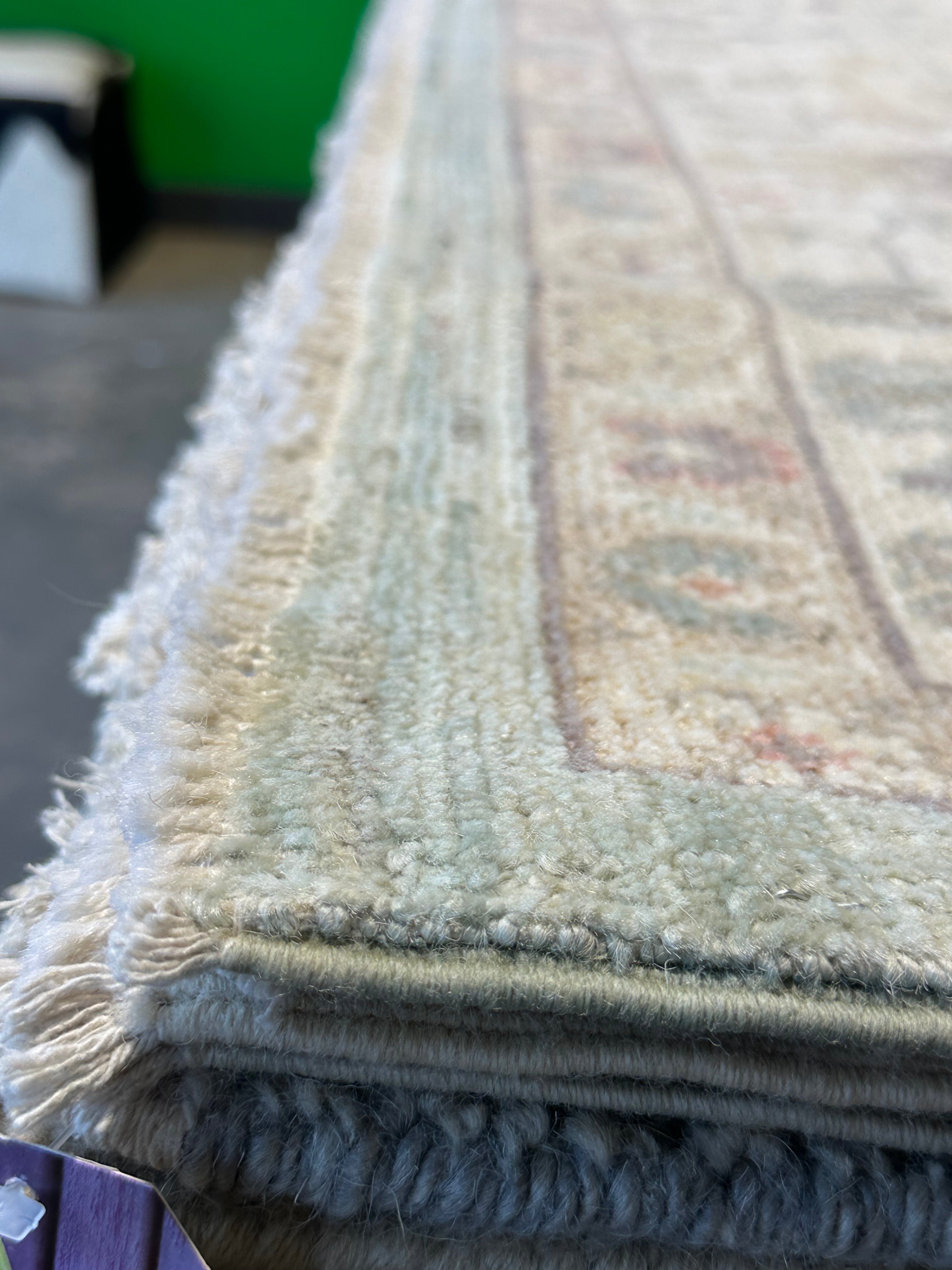 Callie 8.3x10 Blue Whitewashed Afghani Oushak