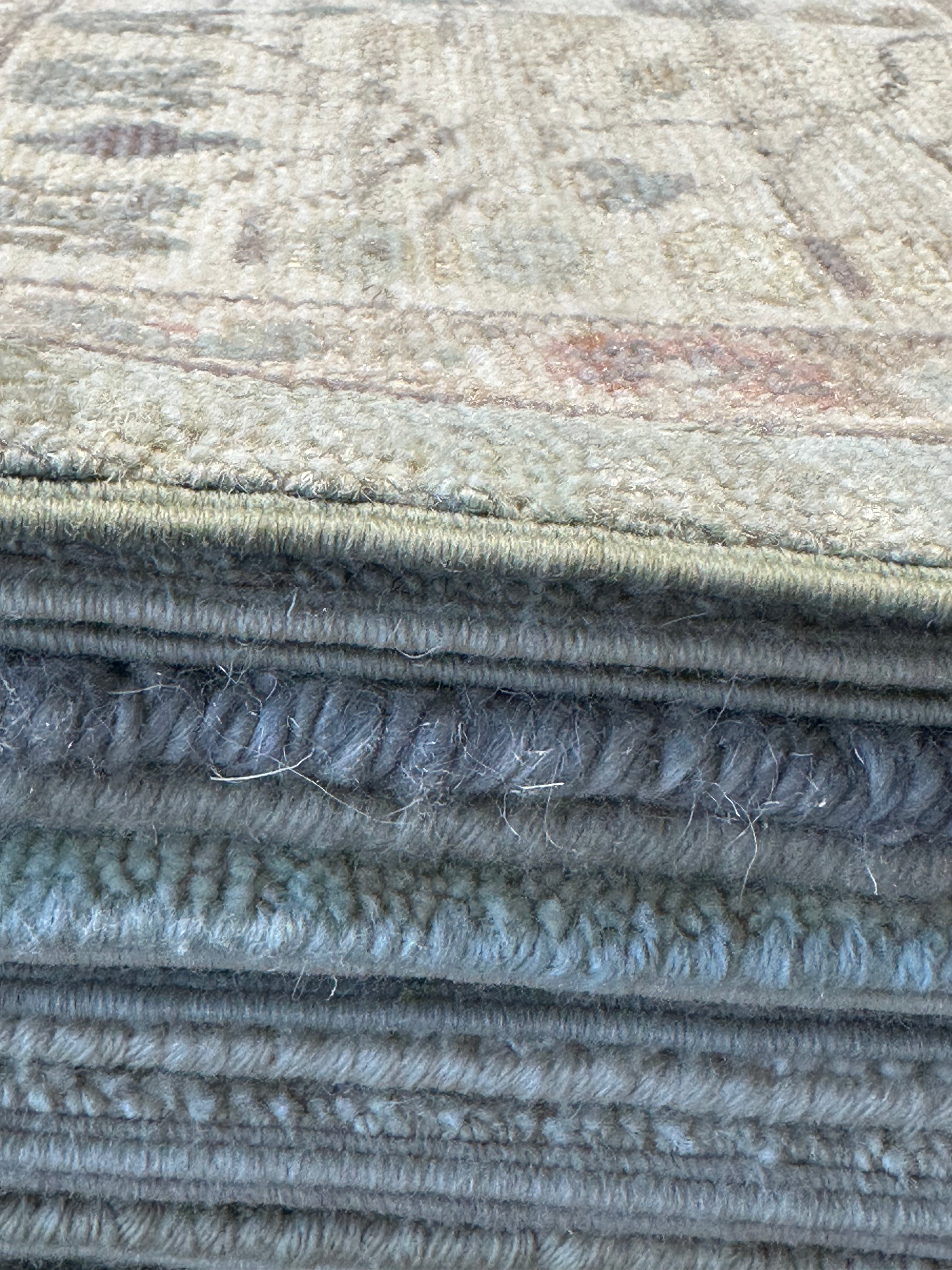 Callie 8.3x10 Blue Whitewashed Afghani Oushak