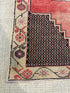 Tori Beth 4.2x7.9 Red Hand-Knotted Vintage Turkish Oushak