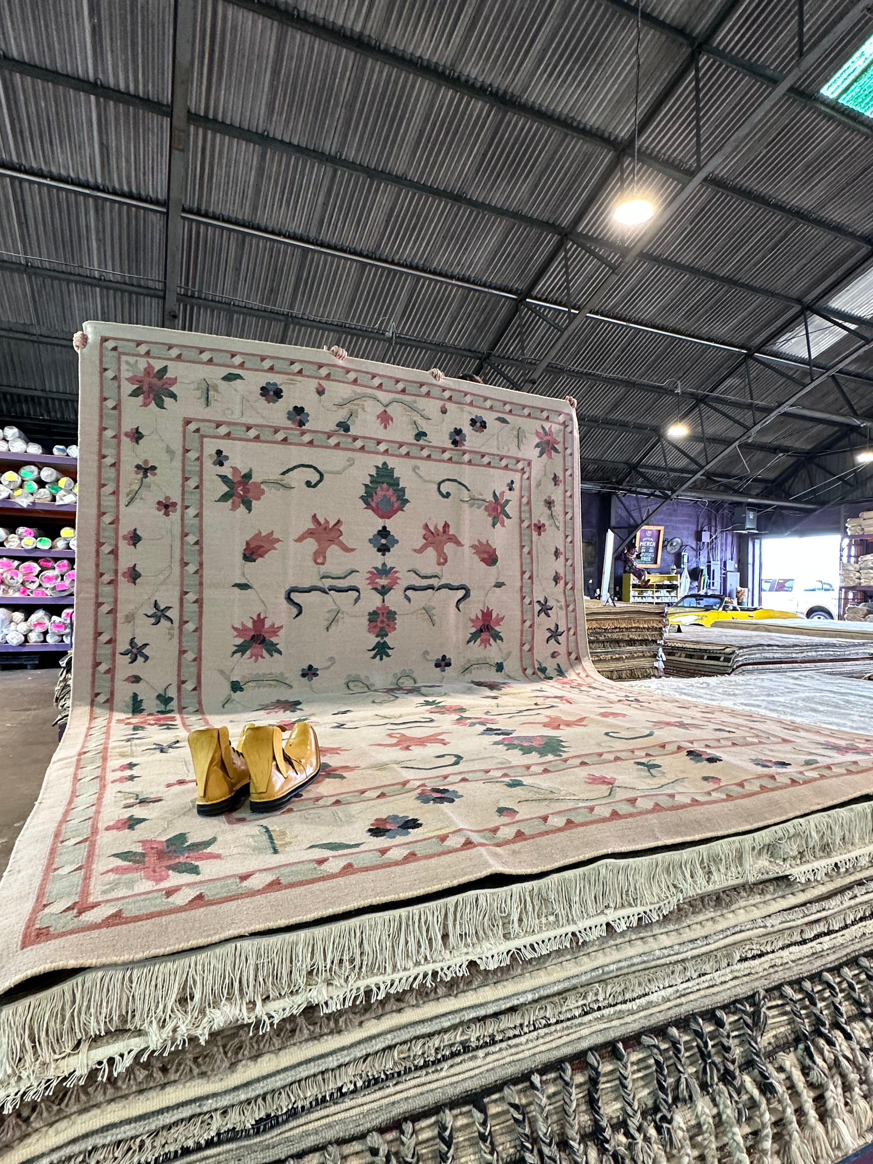 Jace Ardison 9x12 Ivory Flat Weave Rug - CLEARANCE 30% off
