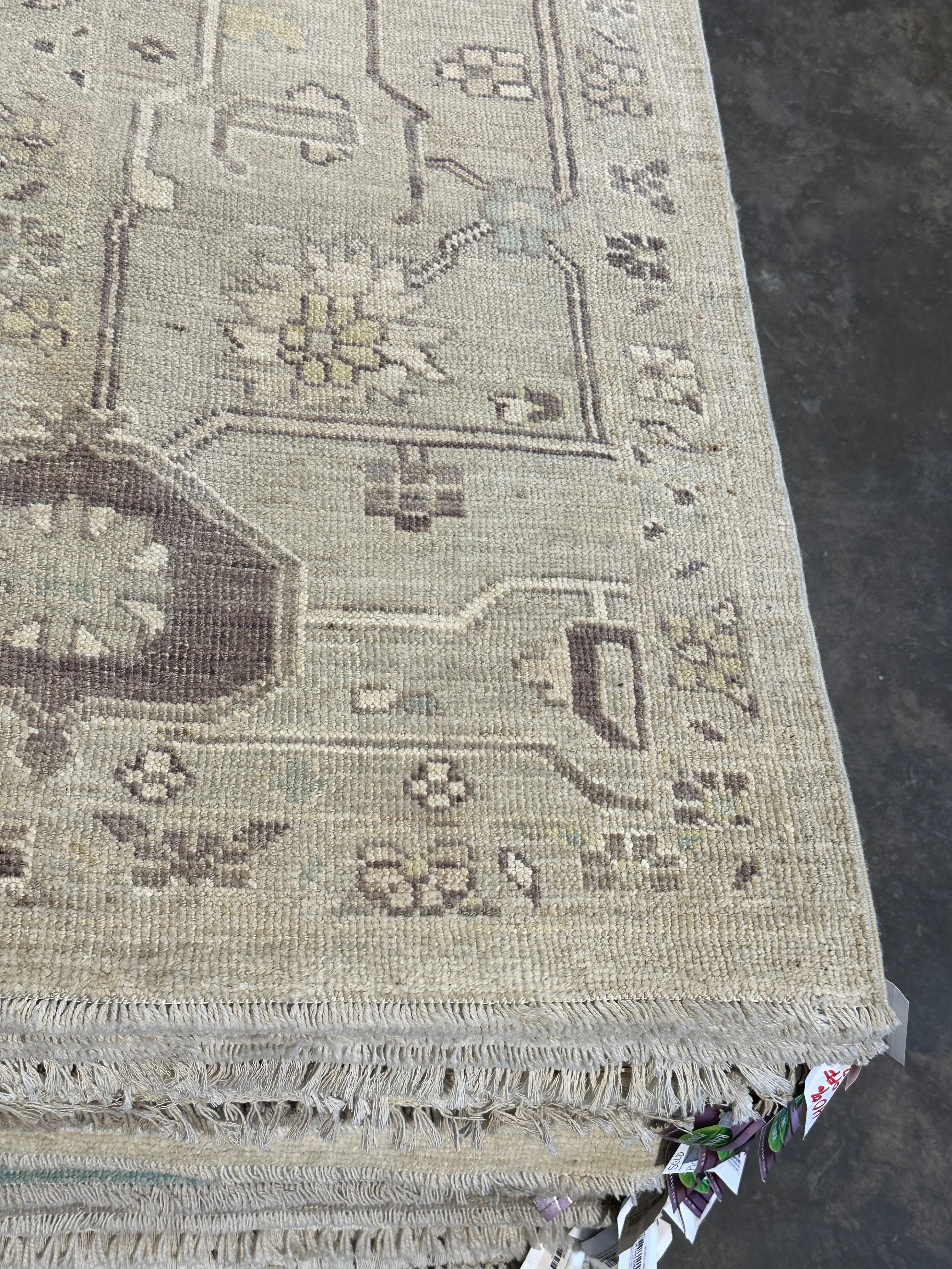 Jaime Ray Newman 9.11x13.7 Gray Whitewashed Afghani Oushak