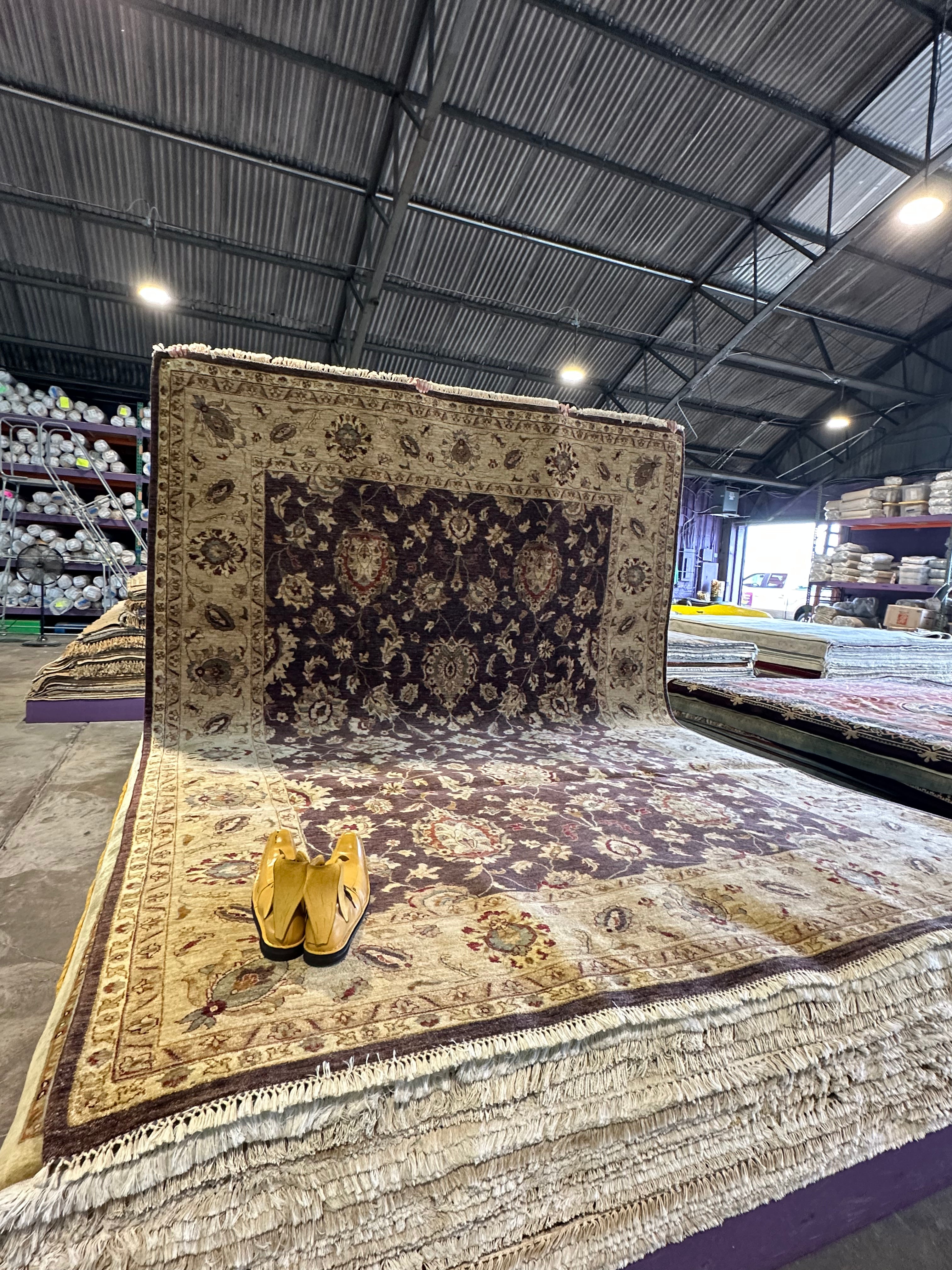 Jamie Coch 8.8x11.9 Purple Peshawar Rug - CLEARANCE 30% off